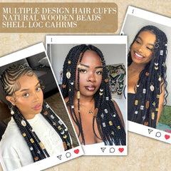 VENOFEN hair charms styled for a party demonstrating decorative impact
