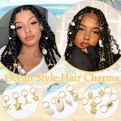 VENOFEN pearl and starfish cluster on braid adding stylish seaside accent