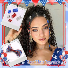 VENOFEN red blue silver threads closeup highlighting shiny texture for braids