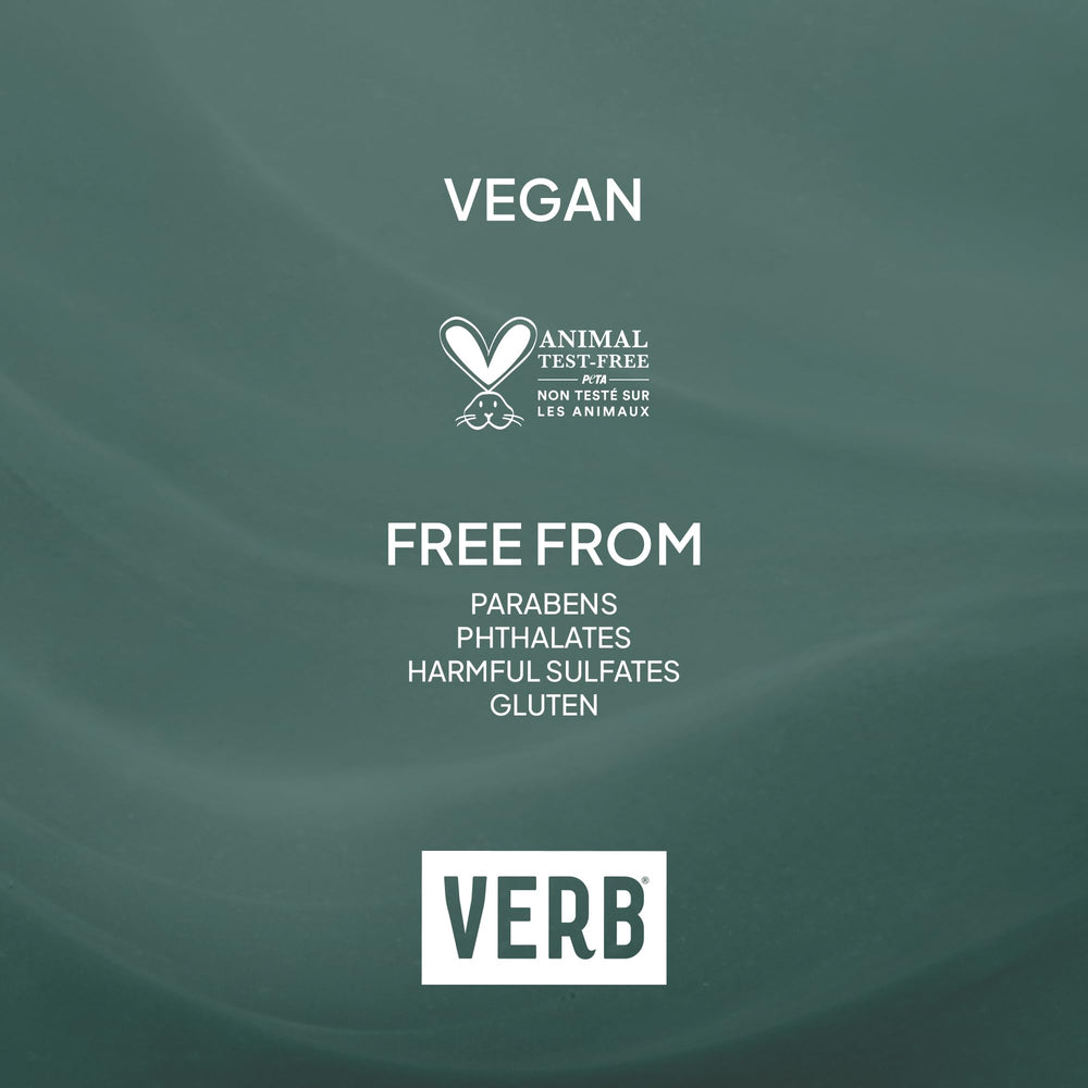 VERB Ghost Oil held in hand to show compact 0.54 fl oz travel-friendly size