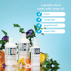 Model with glossy, styled hair after VERB Glossy Shine Spray illustrating high-shine finish and smoothness