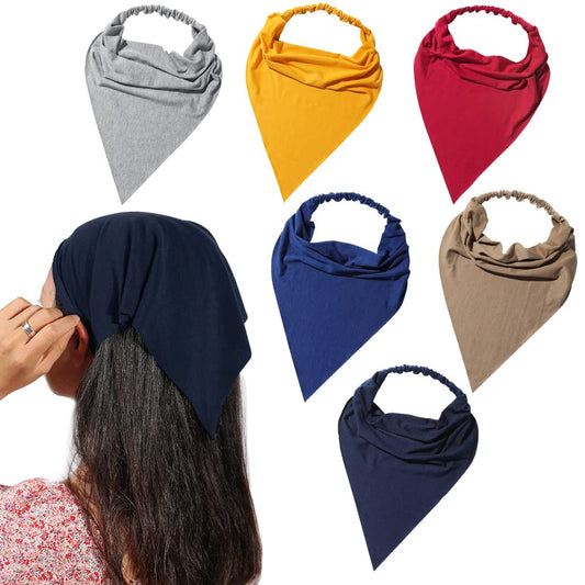Vercret front packaging of six colorful kerchiefs showing variety and convenience