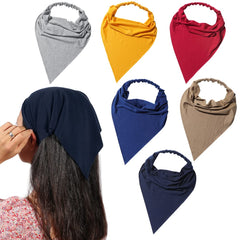 Vercret front packaging of six colorful kerchiefs showing variety and convenience