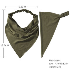 Vercret model wearing scarf for scale showing one-size-fits-most convenience