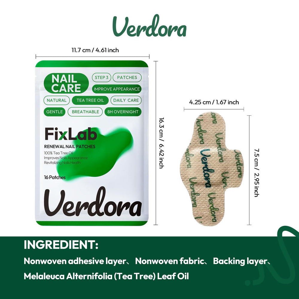 VERDORA open blister pack with one patch visible and ready