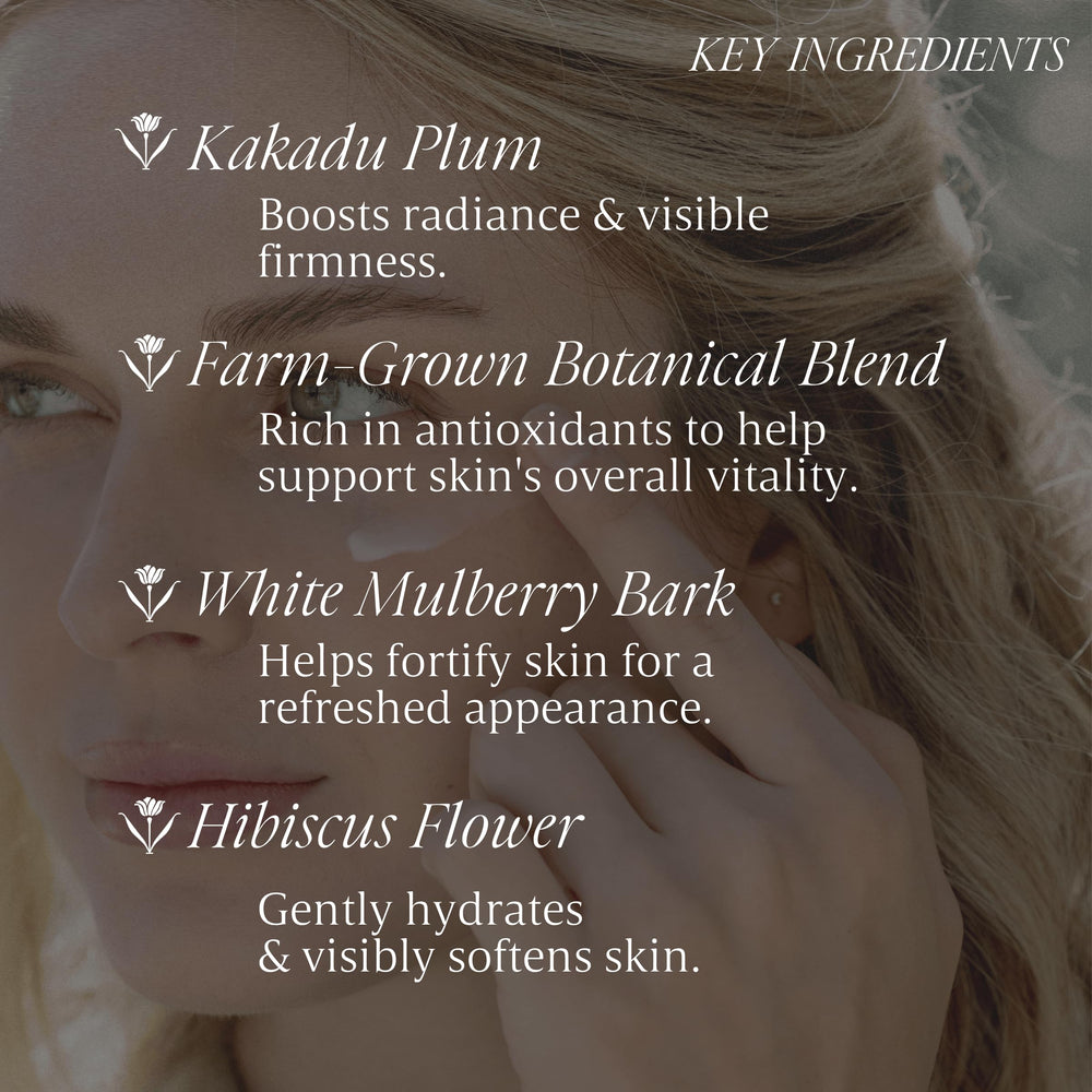 Verli eye cream on vanity in lifestyle scene conveying daily routine benefit