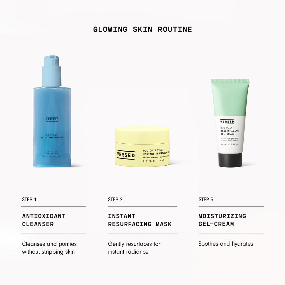 Versed product beside common items illustrating 1.7 fl oz scale