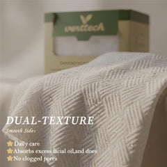 verttech towel next to ruler showing 10x12 inch size for full-face coverage