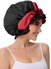 Vettres bonnet next to hand for size comparison indicating generous capacity