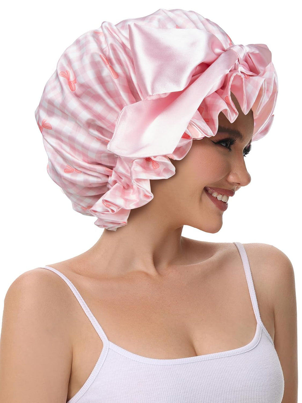 Vettres bonnet size scale with hand showing roomy capacity for styles