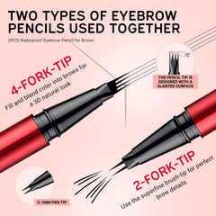 Vevivia Beauty close-up of 4-tip and 2-tip showing precise microblading tips