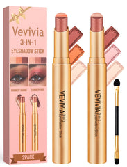 Vevivia stick in a purse being used for quick on-the-go touchup benefit