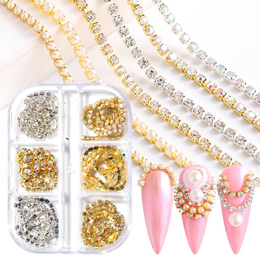 Vezocim front packaging showing six metal nail chains and mixed finishes