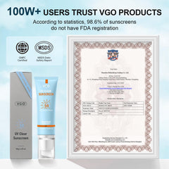VGO sunscreen at beach scene protecting skin while being reef-safe