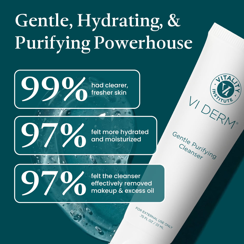 VI DERM ingredient label showing willow bark and antioxidant benefits