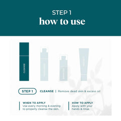 VI DERM ingredients label highlighting willow bark and vitamin E benefits