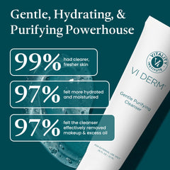 VI DERM ingredient label showing willow bark and antioxidant benefits