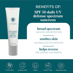 VI DERM creamy texture close-up showing lightweight, fast-absorbing finish