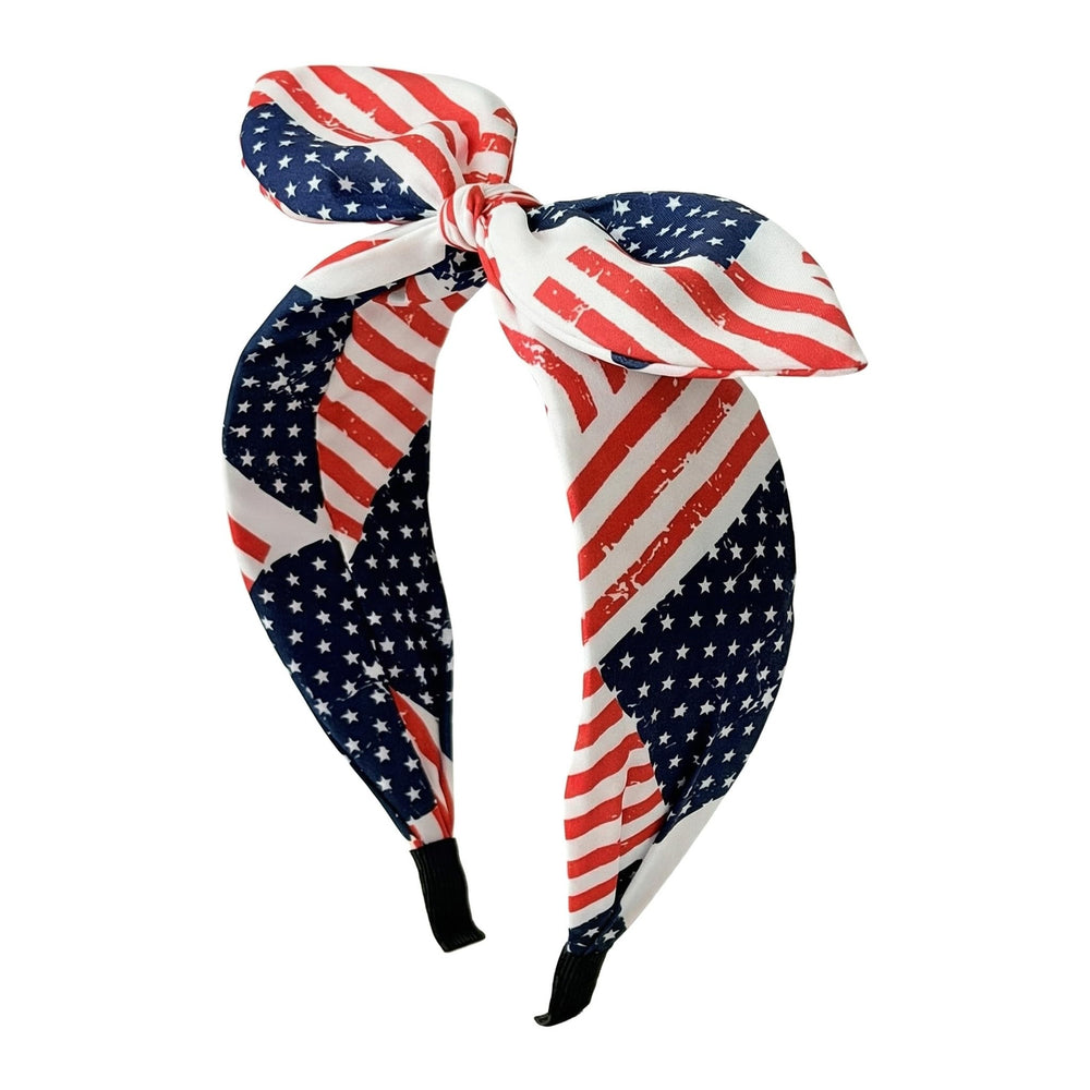 Viaecone headband front view showing patriotic ears and clear design benefit