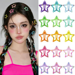 VIBILIA star clip front packaging showing 15 colorful barrettes and value