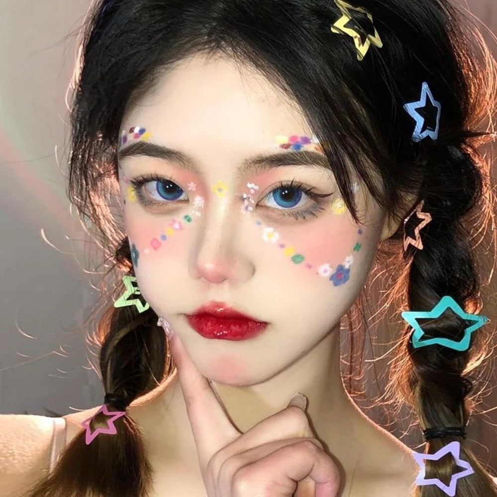 VIBILIA star clip lifestyle festival look showing playful colorful styling