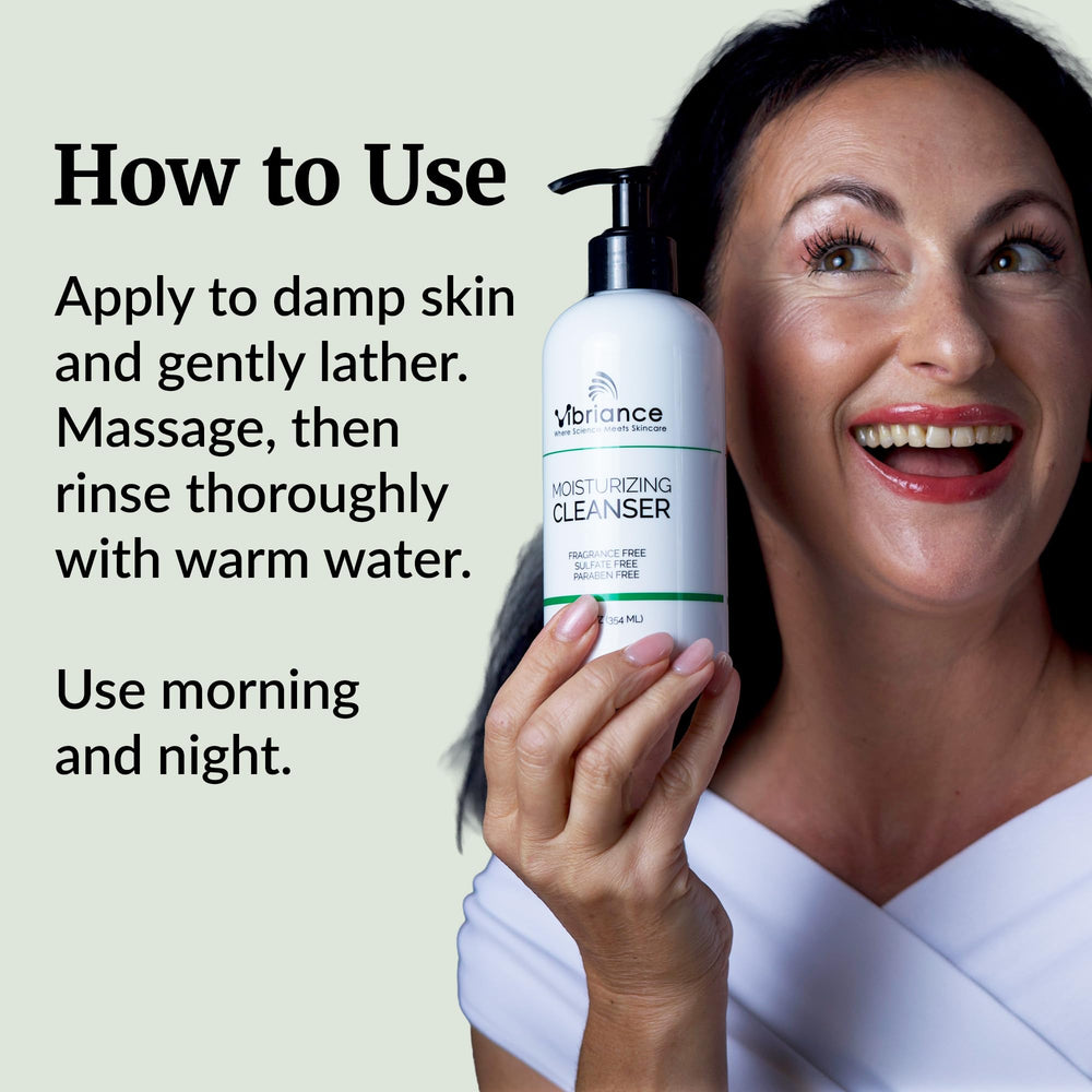 Vibriance oil-to-foam texture close-up illustrating silky, hydrating transformation