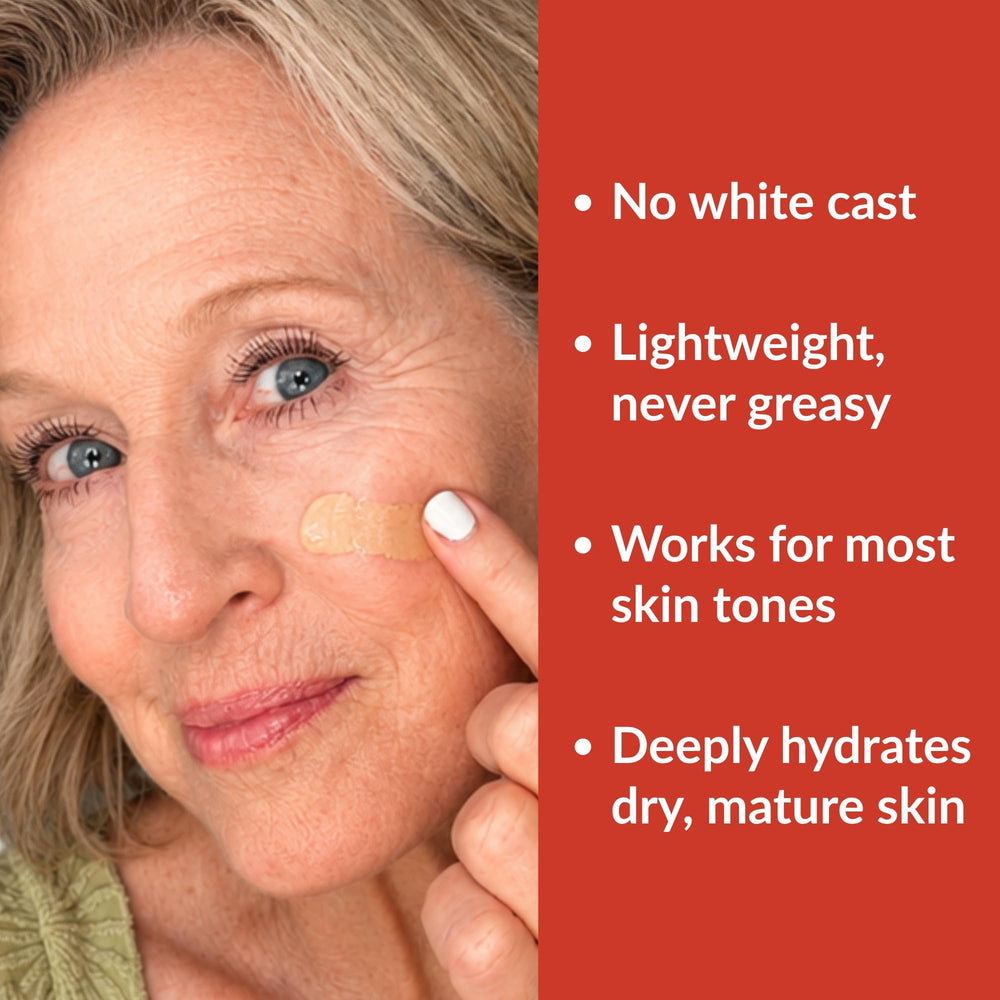 Vibriance being applied to face for lightweight protection