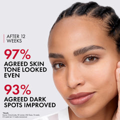 Vichy ingredient label highlighting Melasyl™ and 8% niacinamide