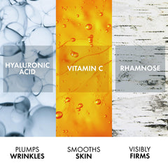 VICHY jar beside mineral-rich thermal water bottle emphasizing soothing, skin-supporting benefit