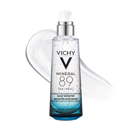 Vichy Mineral 89 front bottle showing packaging and hydration benefit