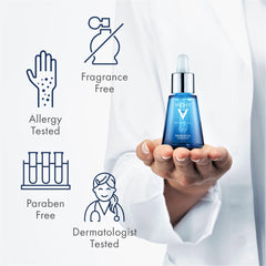 vichy volcanic water ingredient shot showing mineral-rich protection benefit
