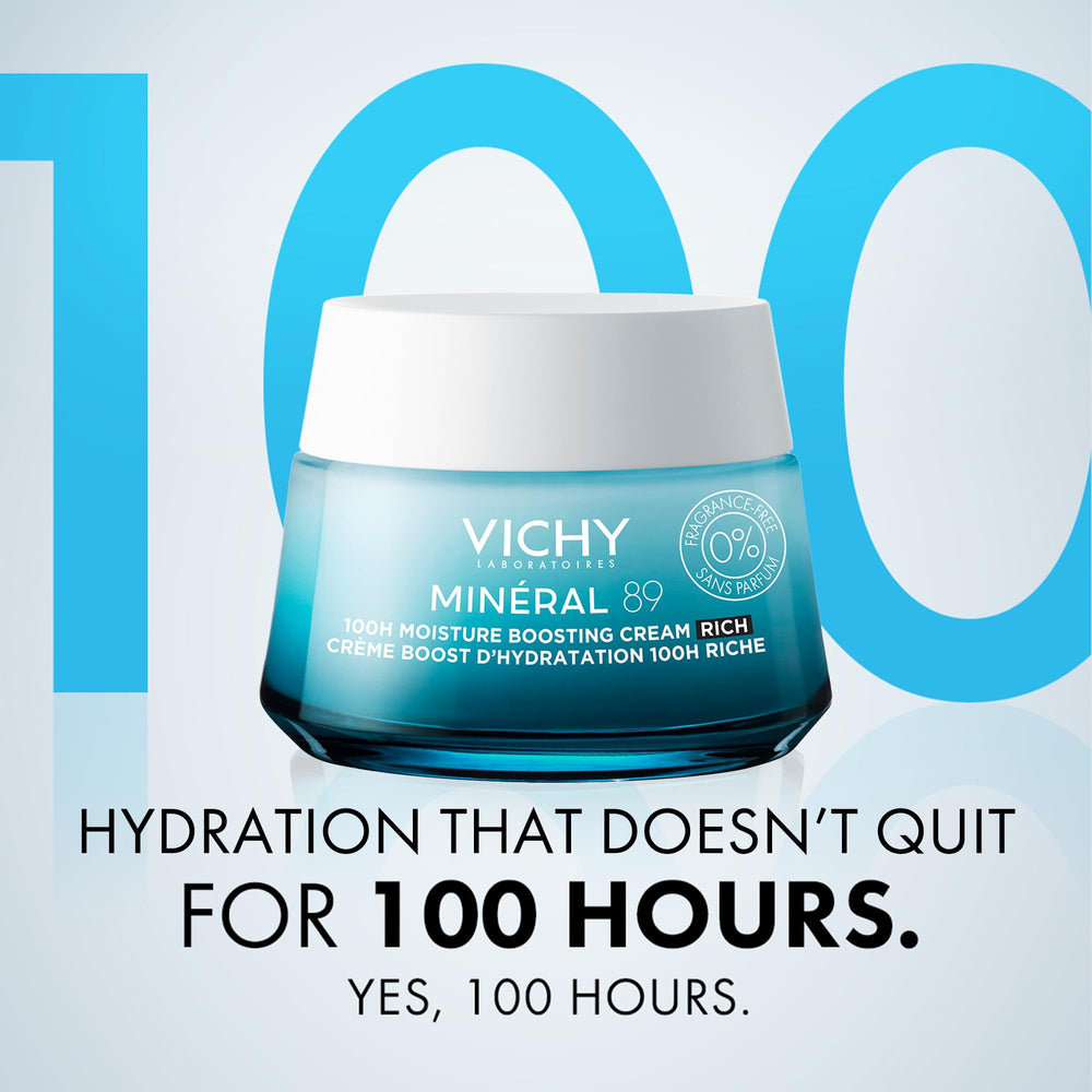 VICHY cream texture close-up demonstrating rich absorbing moisture