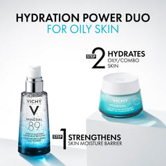 VICHY Minéral 89 used as under-makeup primer for longer wear and shine control