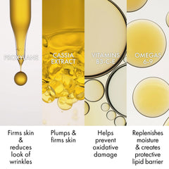 Vichy serum texture close-up on skin, demonstrating fast-absorbing comfort benefit