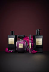 Victoria's Secret Bombshell Oud applied to wrist in lifestyle scene, shows lasting fragrance