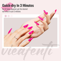 vieafenti painted nails on fingers showing salon-quality look at-home convenience