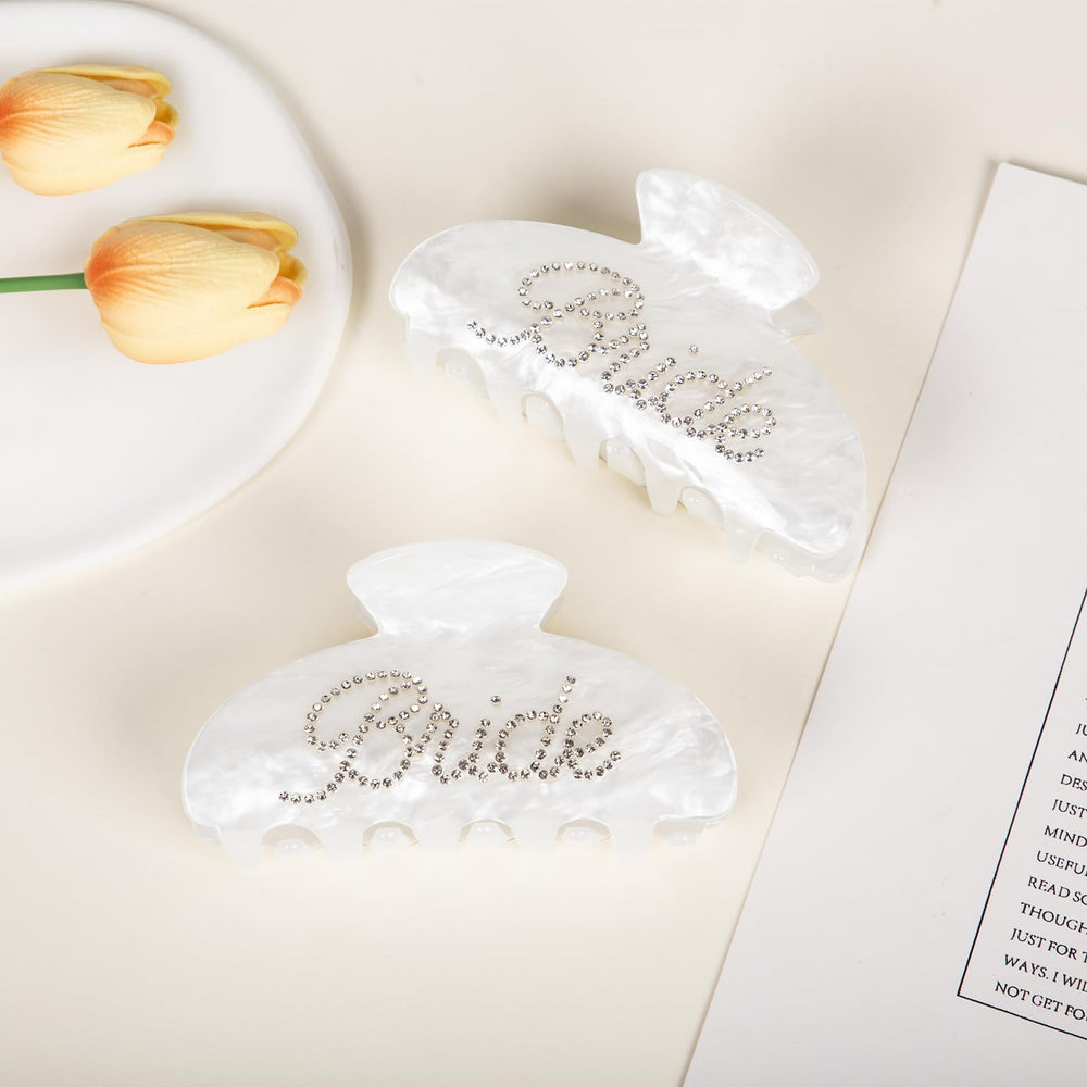 Vigorpace clip worn with bride robe adding quick glamour during getting-ready photos