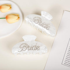 Vigorpace clip worn with bride robe adding quick glamour during getting-ready photos
