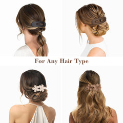 Vigorpace clip holding fine hair securely without pulling for comfortable all-day wear
