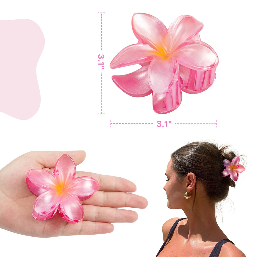 Vigorpace clip worn in beach hair demonstrating secure hold and tropical style