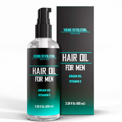 Viking Revolution front bottle showing label and travel-friendly size for easy grooming