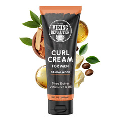 Viking Revolution front packaging showing curl cream for easy identification and styling