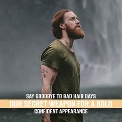 Viking Revolution in-use on model creating textured beachy hair with volume