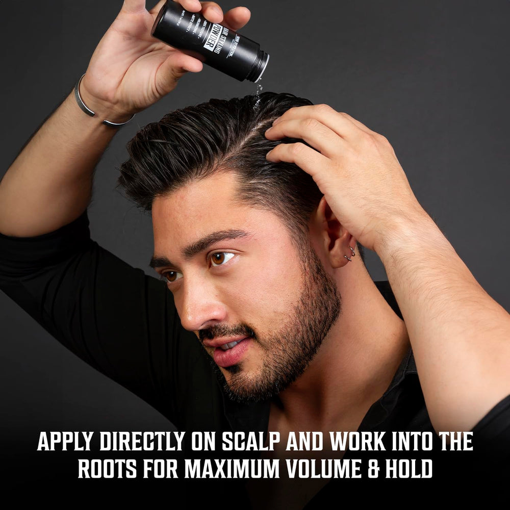 Viking Revolution on bathroom counter in grooming routine for quick touch-up benefit