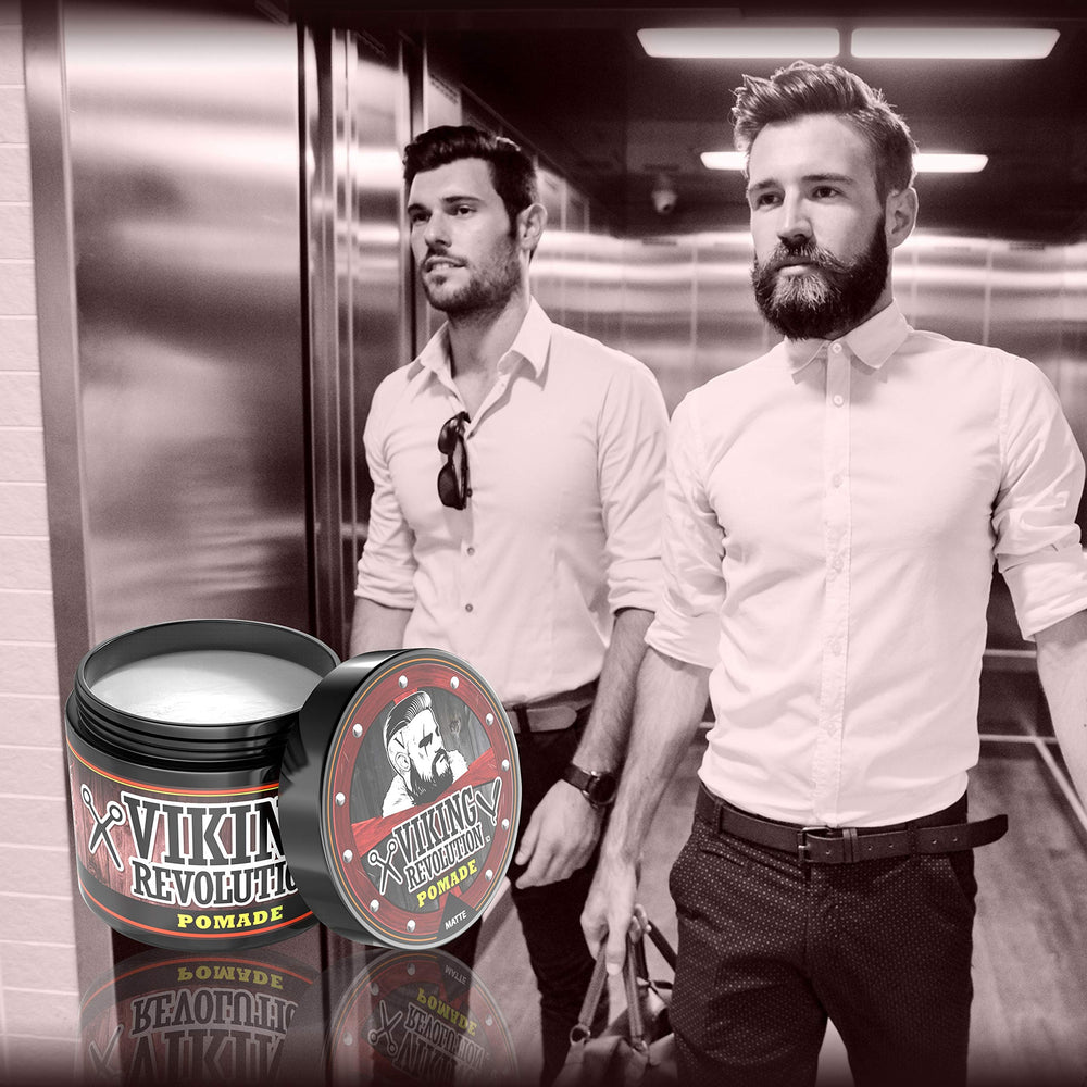 Viking Revolution jar on bathroom vanity, everyday grooming convenience