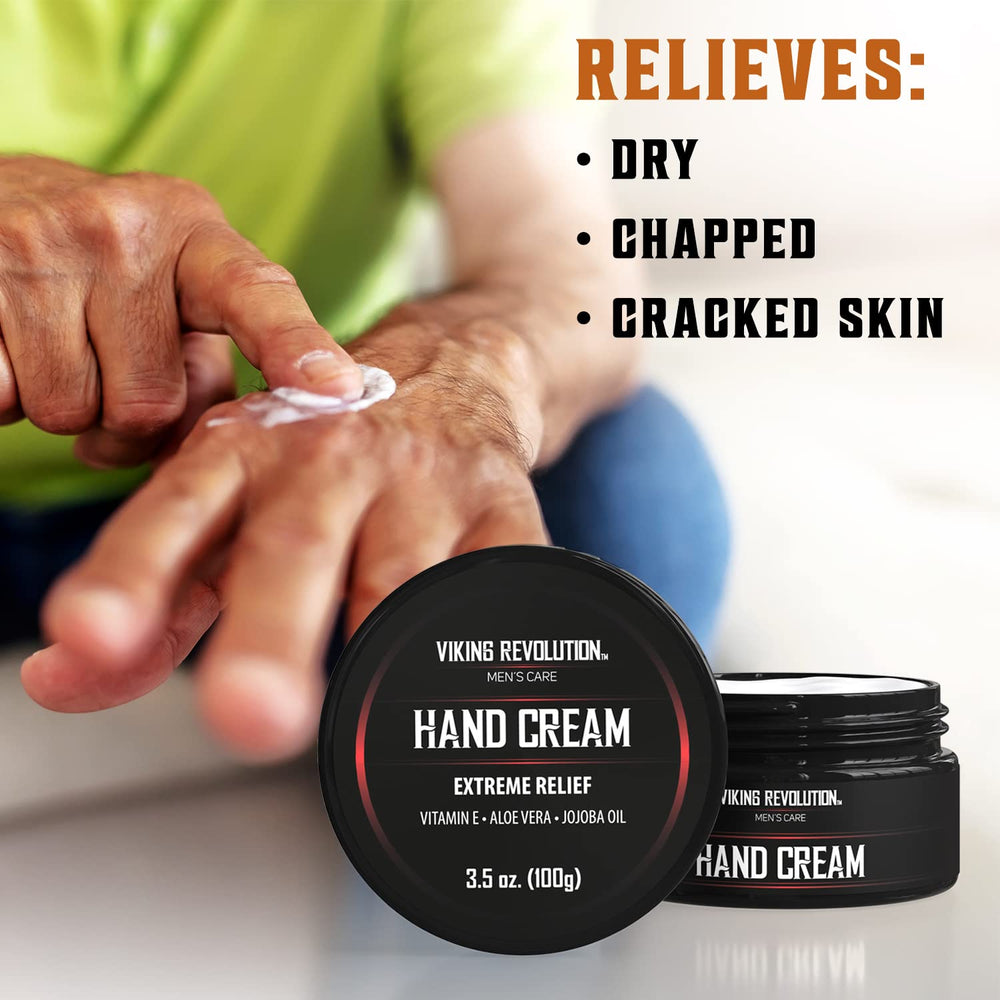 Viking Revolution hand applying cream from tube for easy targeted relief