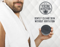 Viking Revolution soap lather in hand demonstrates rich foam and easy rinsing