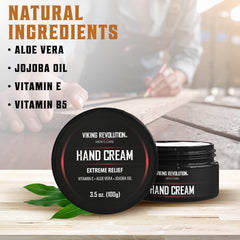 Viking Revolution cream texture close-up demonstrating quick absorption benefit