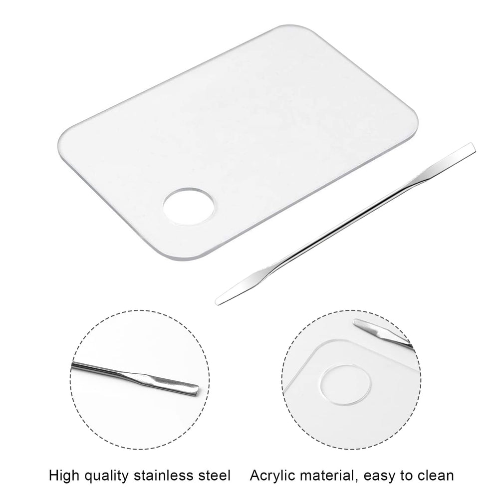 Vin Beauty stainless-steel spatula detail shows durable scoop for hygienic use