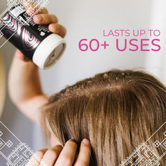 Viori being applied to roots with fingertips to revive and volumize
